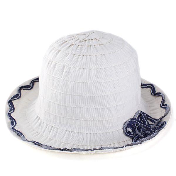 レディースファッション 帽子 お洒落に日よけ対策 robertidea インポート ハット 女性 オフホワイト｜elehelm-hatstore