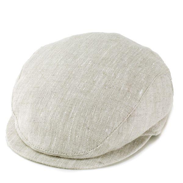 帽子 ハンチング メンズ リネン 麻 ハンチング帽 Wigens スウェーデン 上品 高級 ヴィゲーンズ ベージュ