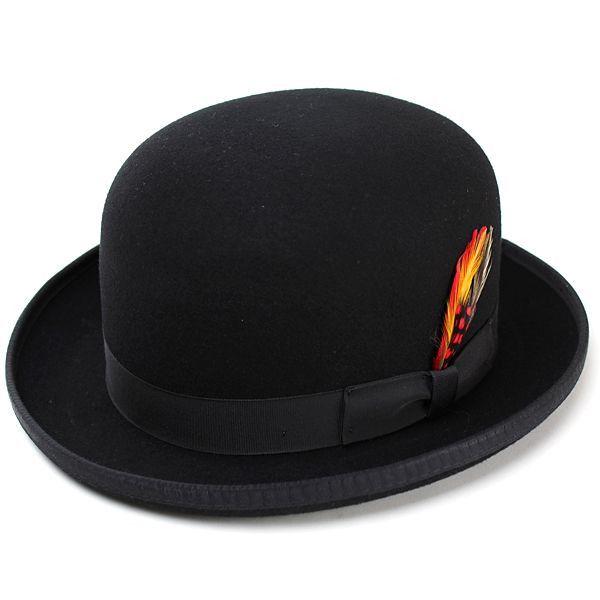 ニューヨークハット New York Hat DELUXE WOOL FELT DERBYHAT ダービーハット ボーラーハット ブラック｜elehelm-hatstore｜02