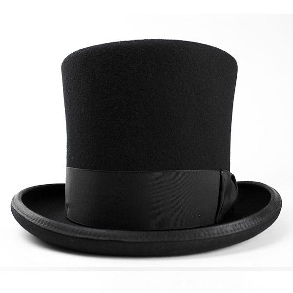 ★極上‼️USA製★ニューヨークハット シルクハット 黒 L 調整用テープ付き NEW YORK HAT（ニューヨークハット） ハット メンズ レディース 帽子