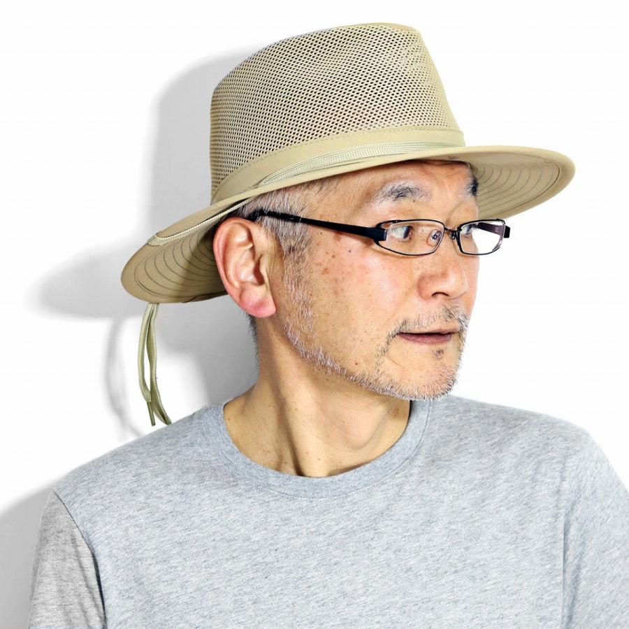 新品　Henschel ヘンシェル　アウトドアハット　ベージュ　春夏 アドベンチャーハット UVカット 中折れ 帽子 ヘンシェル メンズ