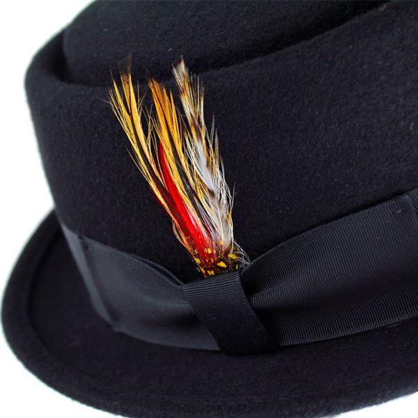 ハット メンズハット フェルトポークパイ ニューヨークハット 帽子 ハット Be-Bop 5230 ブラック｜elehelm-hatstore｜05