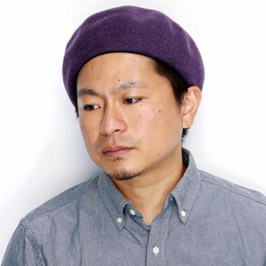 紫 ベレー帽 小ぶり レディース 小さめ 秋冬 カフェ メンズ ベレー 帽子 カジュアル パープル 572i500 032 Elehelm帽子通販専門店 通販 Yahoo ショッピング