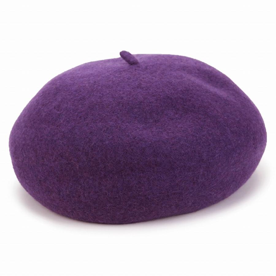 紫 ベレー帽 小ぶり レディース 小さめ 秋冬 カフェ メンズ ベレー