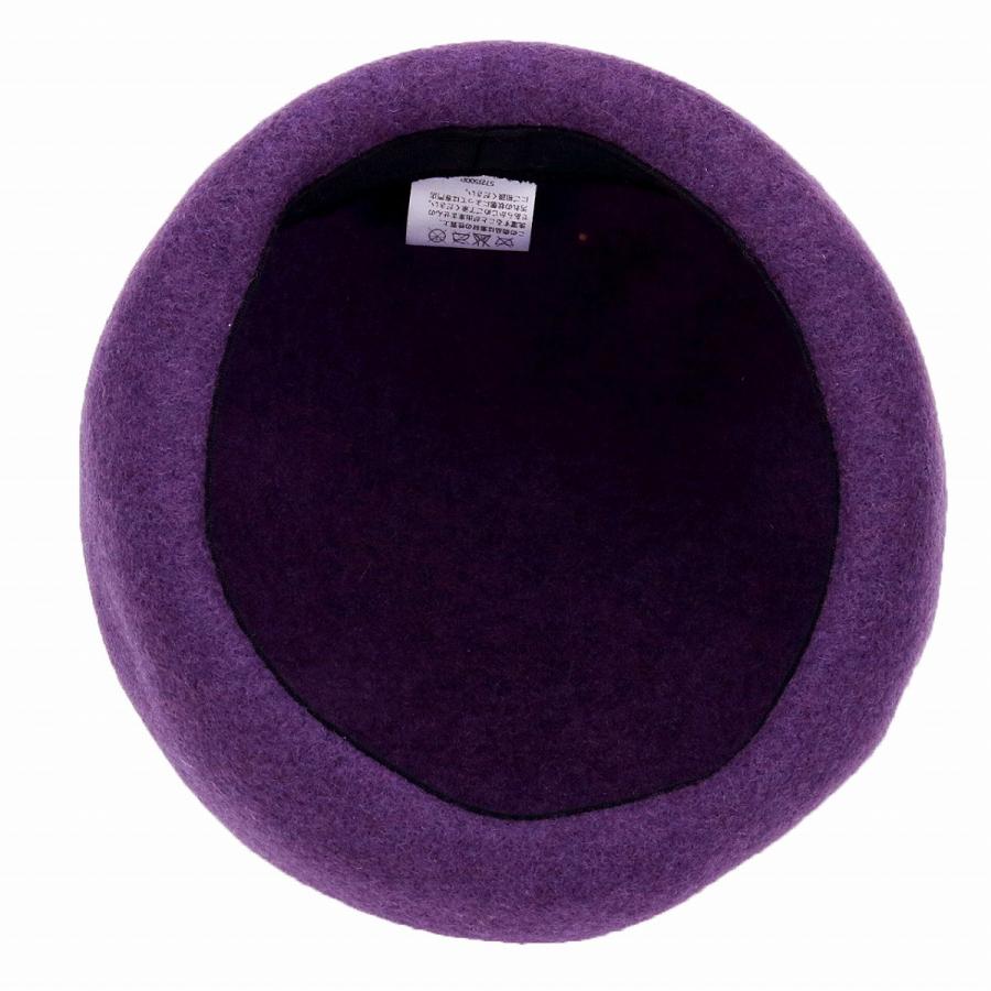 紫 ベレー帽 小ぶり レディース 小さめ 秋冬 カフェ メンズ ベレー