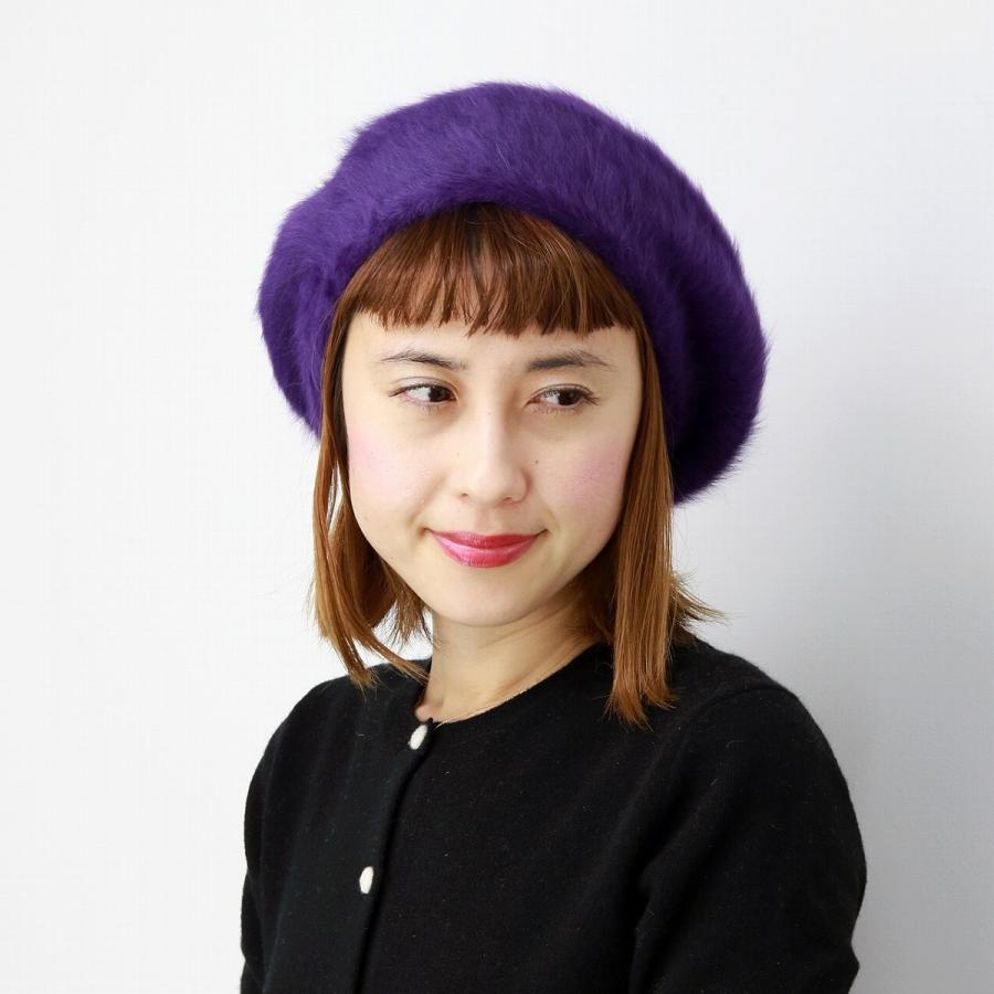 ベレー 帽子 レディース レディス ゆったり ふわふわアンゴラ ラビット 
