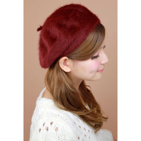 帽子 レディス レディース 柔らかゆったり アンゴラ ラビットファー