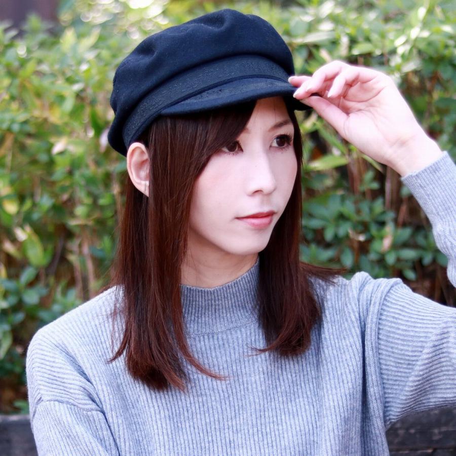 レディース マリンキャップ メルトン 帽子 メンズ キャップ 秋 冬 紺