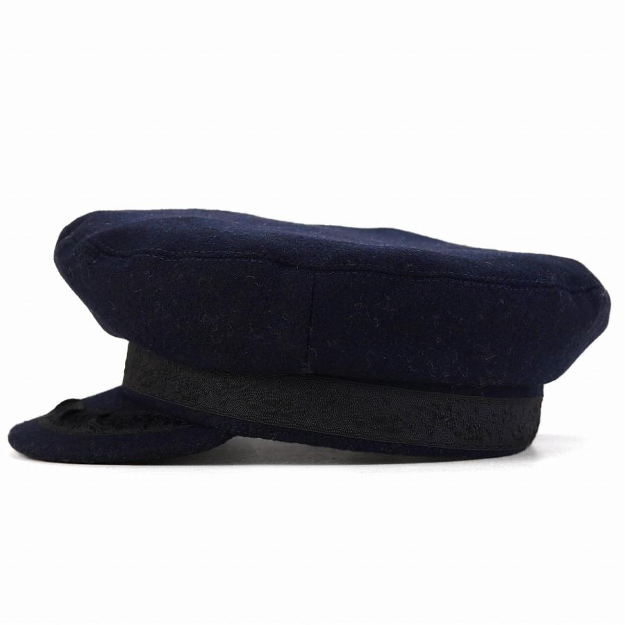 レディース マリンキャップ メルトン 帽子 メンズ キャップ 秋 冬 紺