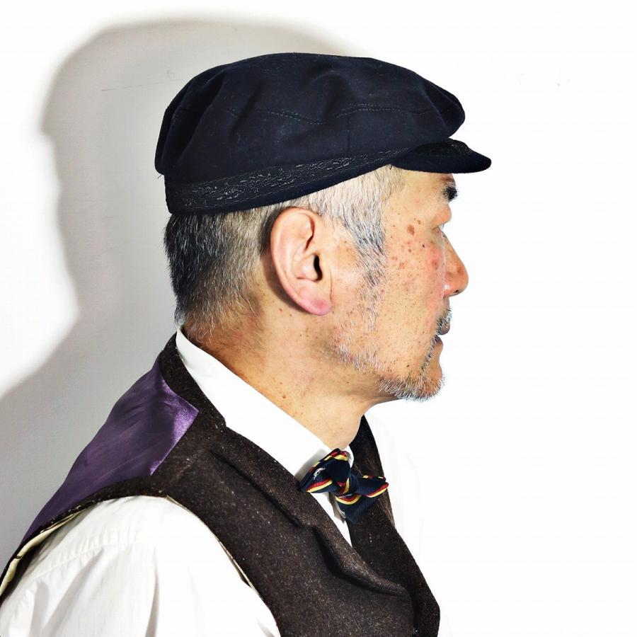 レディース マリンキャップ メルトン 帽子 メンズ キャップ 秋 冬 紺