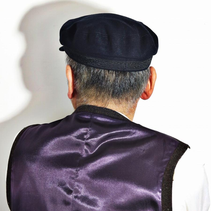 レディース マリンキャップ メルトン 帽子 メンズ キャップ 秋 冬 紺