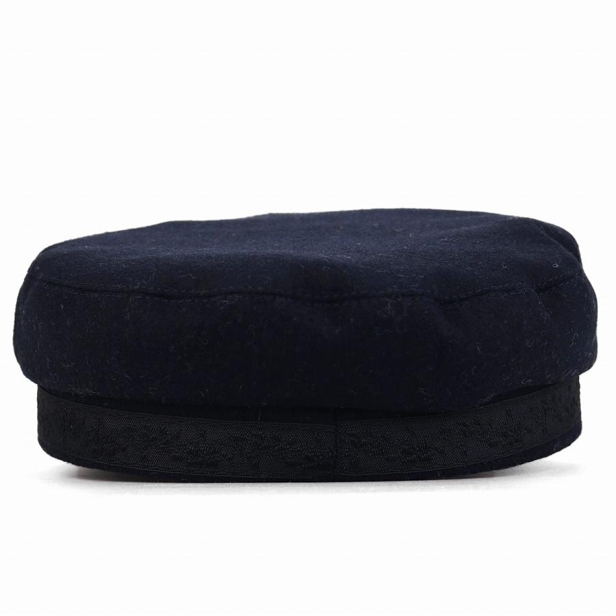 レディース マリンキャップ メルトン 帽子 メンズ キャップ 秋 冬 紺