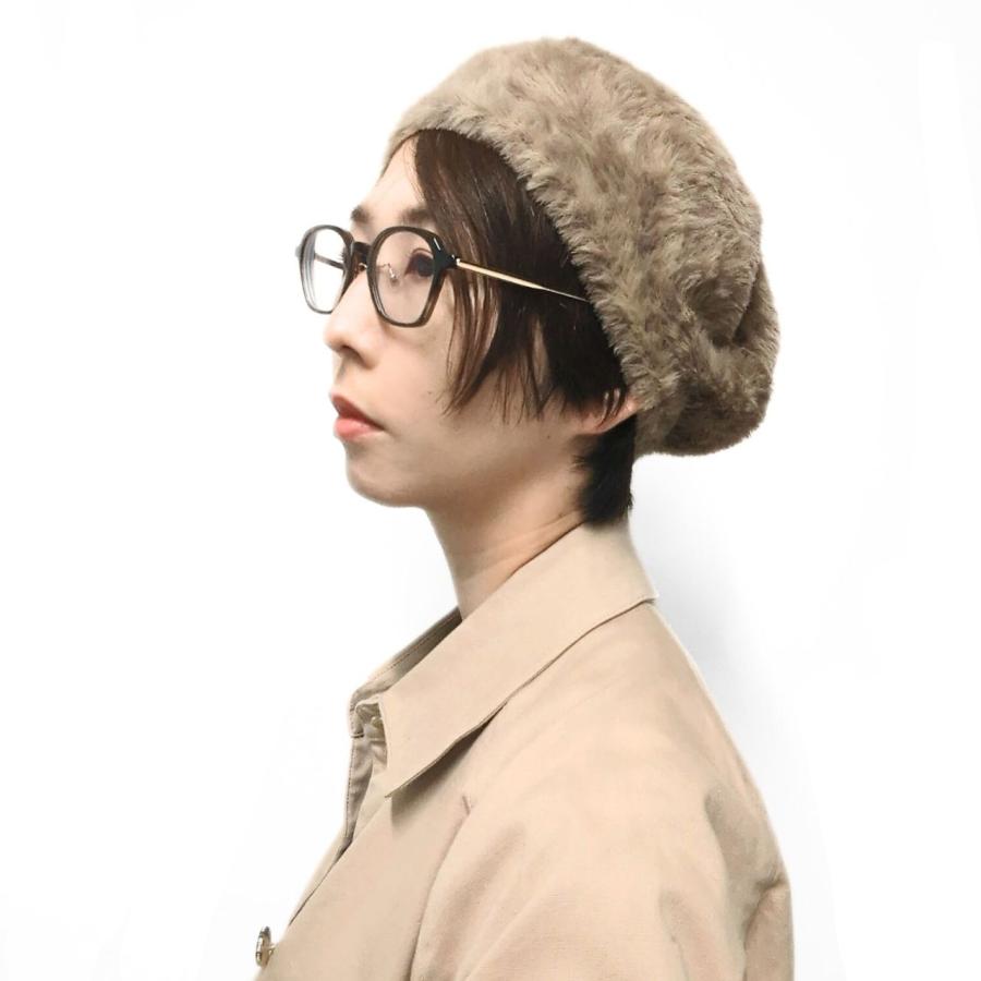 ベレー帽 ファー レオパード ファーベレー アニマル 柄 ベレー ヒョウ