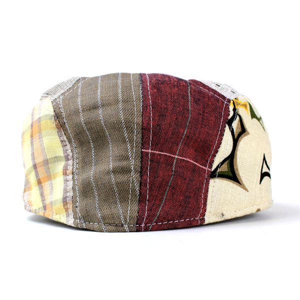 ハンチング 帽子 メンズ 新作 ニューヨークハット パッチワーク New York Hat パネルハンチング帽 ベージュ Mixed Tans 6119｜elehelm-hatstore｜04