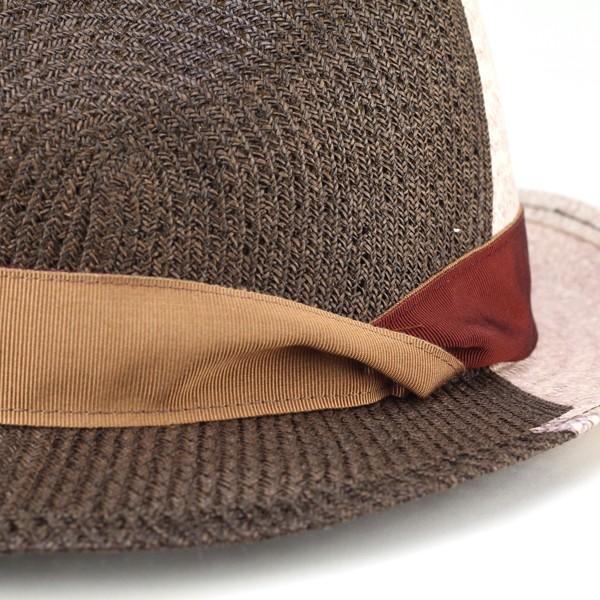 TESI テシ 春夏 ペーパー ハット 中折れ メンズ レディース イタリア 2トーンカラー 茶 濃茶 tesi（テシ） 春夏 ペーパー ハット 中折れ メンズ レディース