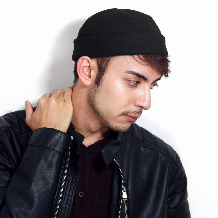 NEW YORK HAT（ニューヨークハット） ロールキャップ 黒 Wool Thug