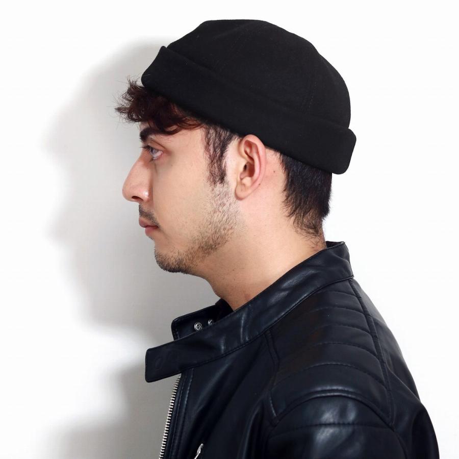 NEW YORK HAT（ニューヨークハット） ロールキャップ 黒 Wool Thug