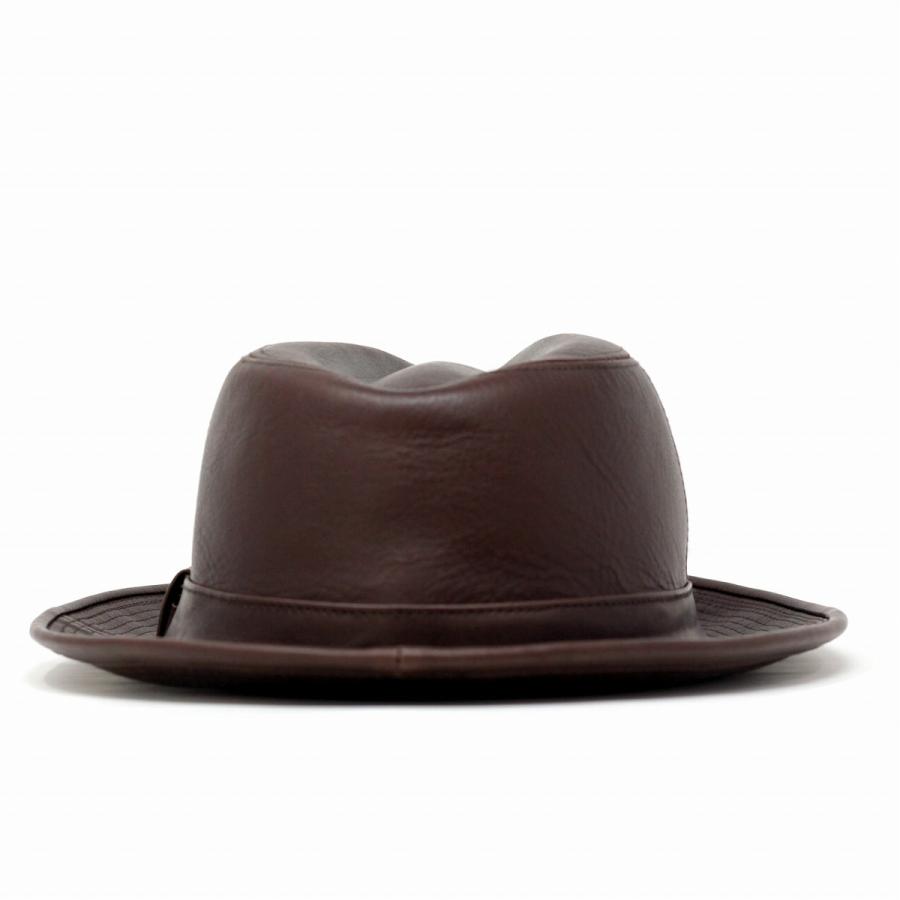 牛革 オイルレザー 中折れハット メンズ マツイ 中折れ帽子 秋 冬