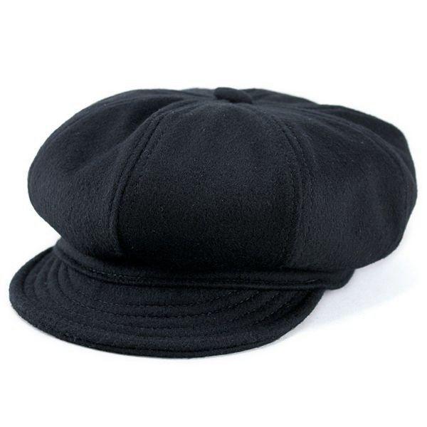 New York Hat ニューヨークハット メンズ 帽子 キャスケット ウール 黒 レディース ブラック 9055 :9055-011