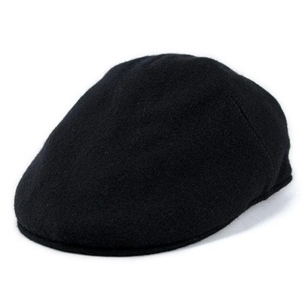 ハンチング 帽子 メンズ レディース ウールハンチング帽 ニューヨークハット ブラック 9056｜elehelm-hatstore