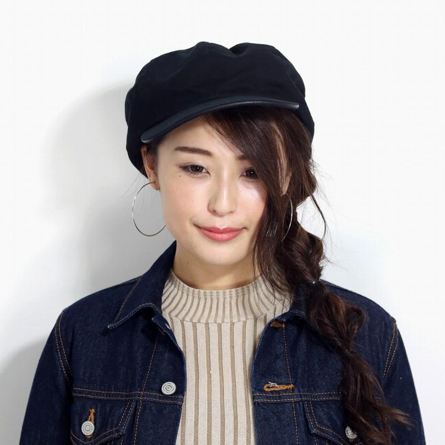 KNOX（ノックス） キャスケット 大きい キャップ メンズ 牛革 ツイル
