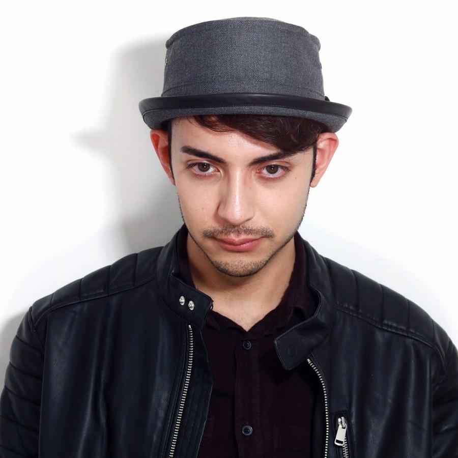 ポークパイハット メンズ 大きいサイズ ショートブリム 帽子 グレー ハット ノックス ポークパイ 灰色 071 Elehelm帽子通販専門店 通販 Yahoo ショッピング