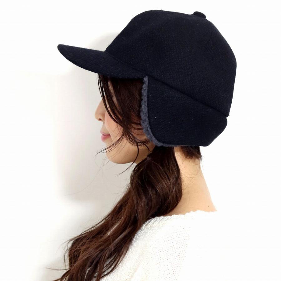 KNOX（ノックス） 耳あて キャップ メンズ 黒 イヤーマフ BBキャップ