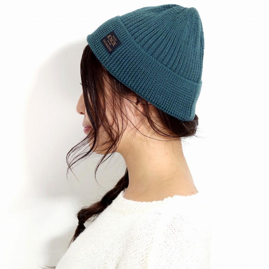 KNOX（ノックス） リブ ニット 防寒 緑 ショートワッチ レディース