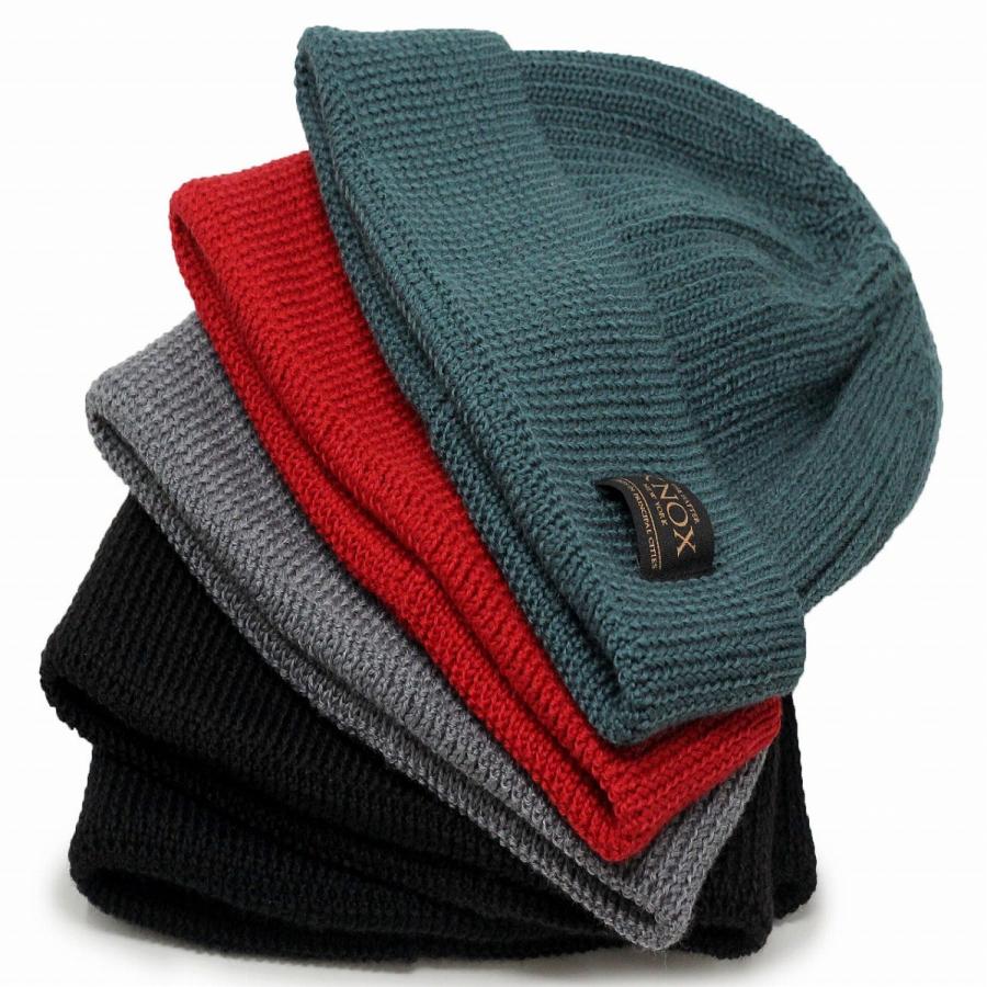 KNOX（ノックス） メンズ 茶 ショートワッチ ニット 防寒 リブ ニット