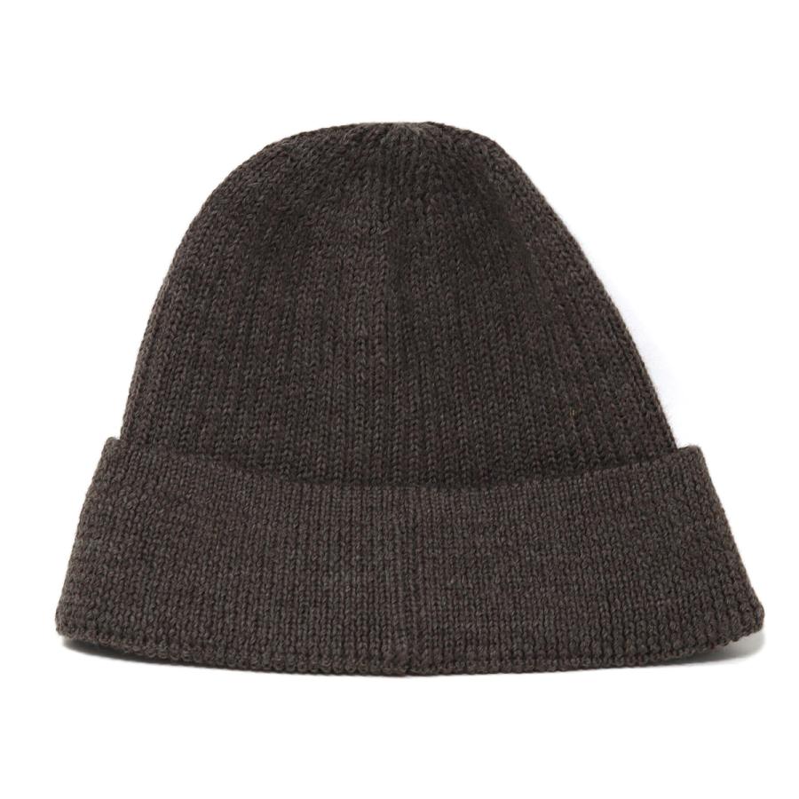 新品クロシェ編み鍵編みウールニット帽ブラック黒イスラーワッチ温かいユニセックス KNOX（ノックス） メンズ 茶 ショートワッチ ニット 防寒 リブ ニット