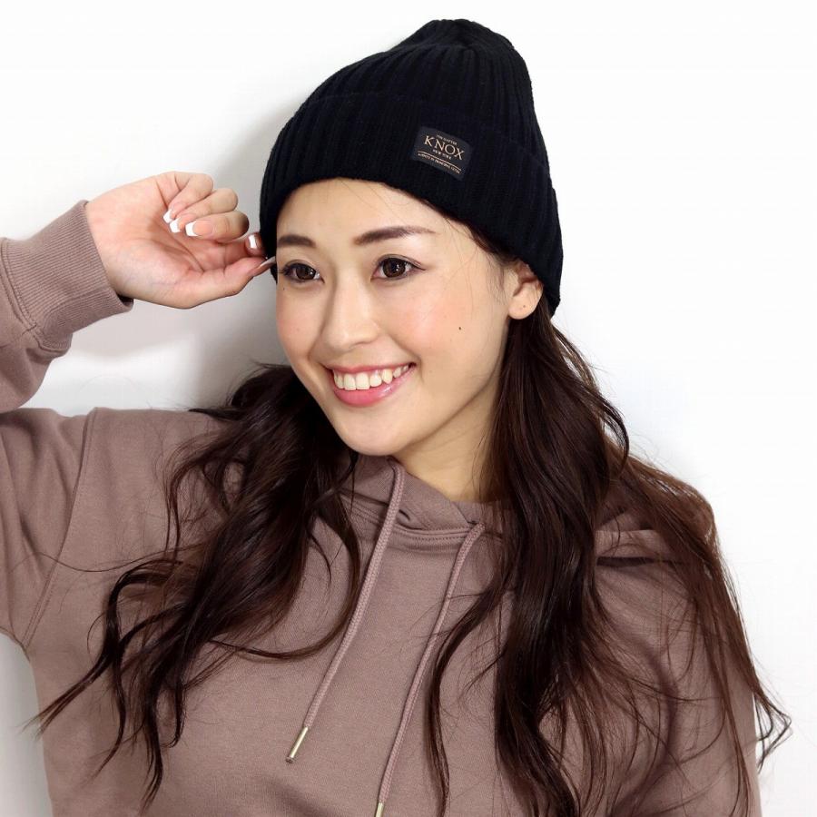 ワッチ Knox 黒 メンズ スノボ リブニットワッチ レディース ニット帽 日本製 温かい 帽子 ブラック 011 Elehelm帽子通販専門店 通販 Yahoo ショッピング