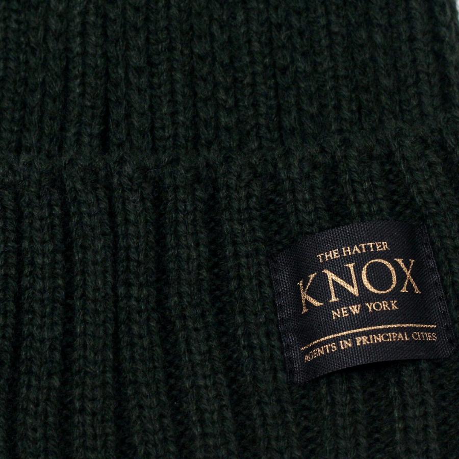 KNOX(帽子) ニット帽 メンズ 日本製 温かい ワッチ KNOX 緑