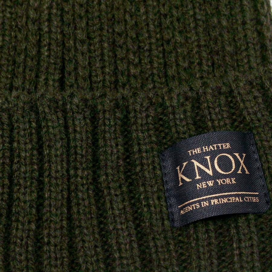 KNOX（ノックス） ニット帽 メンズ 日本製 温かい ワッチ 緑