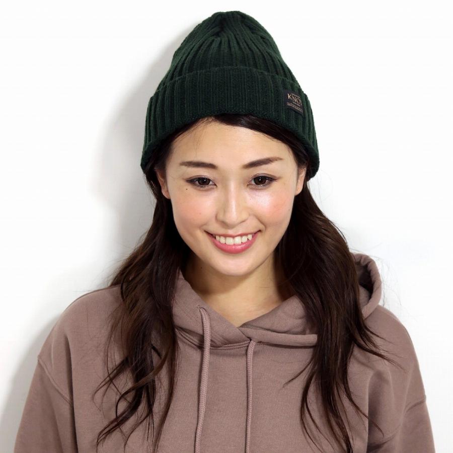 KNOX(帽子) ニット帽 メンズ 日本製 温かい ワッチ KNOX 緑