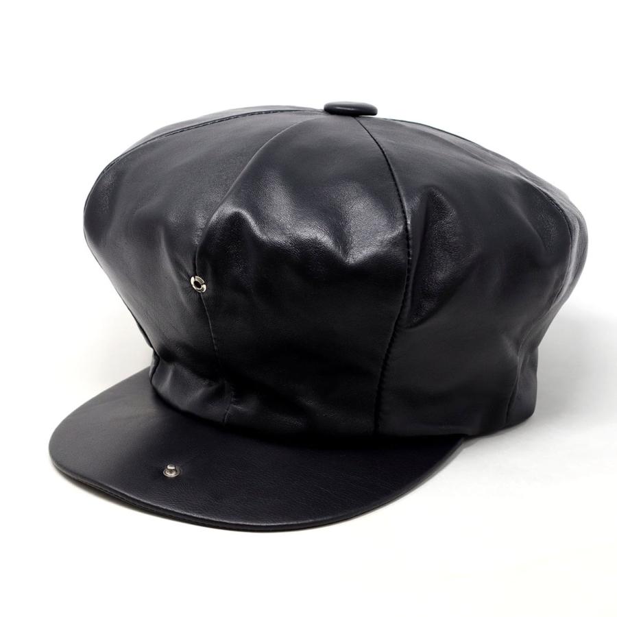 大きいサイズ 帽子 キャスケット ニューヨークハット メンズ レザー 
