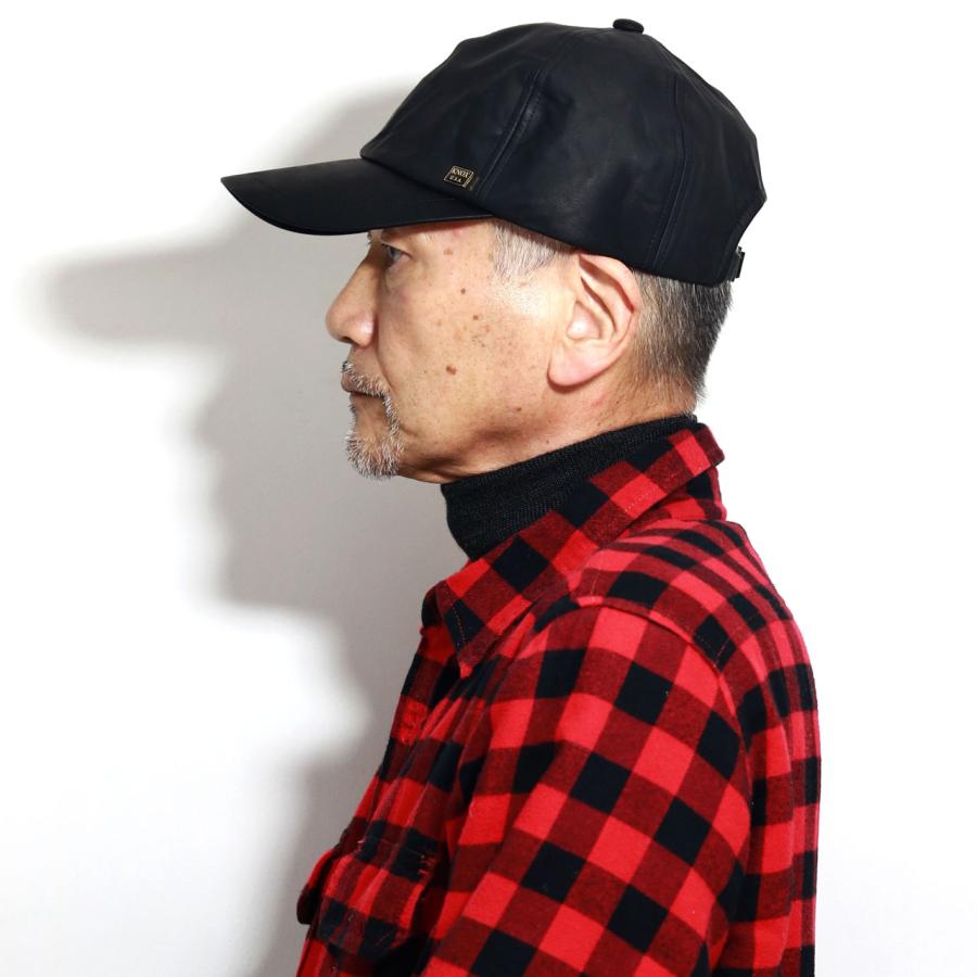 KNOX（ノックス） ウォッシャブルレザー レザーキャップ メンズ 紳士