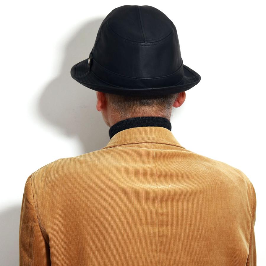 KNOX(革小物) ウォッシャブルレザー マニッシュハット レザー KNOX(革小物) ウォッシャブルレザー マニッシュハット レザー