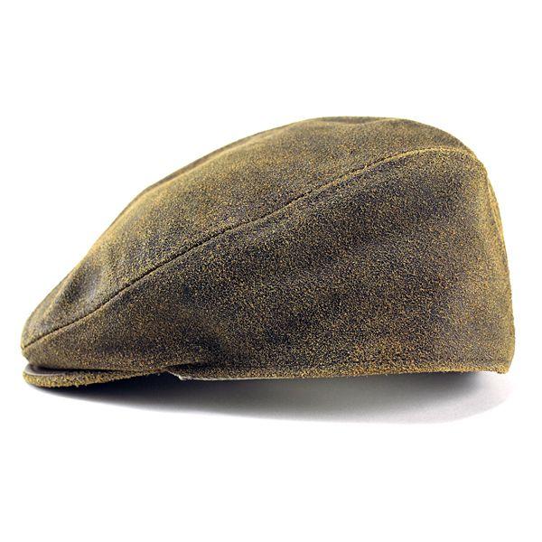 ニューヨークハット New York Hat ハンチング 帽子 メンズ アンティークレザー 牛革 ブラウン Antique Leather 1900 9255｜elehelm-hatstore｜02
