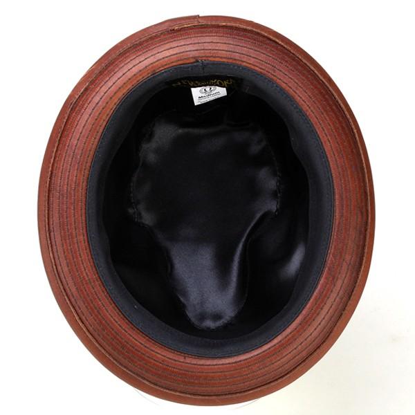 NEW YORK HAT（ニューヨークハット） 中折れハット レザー