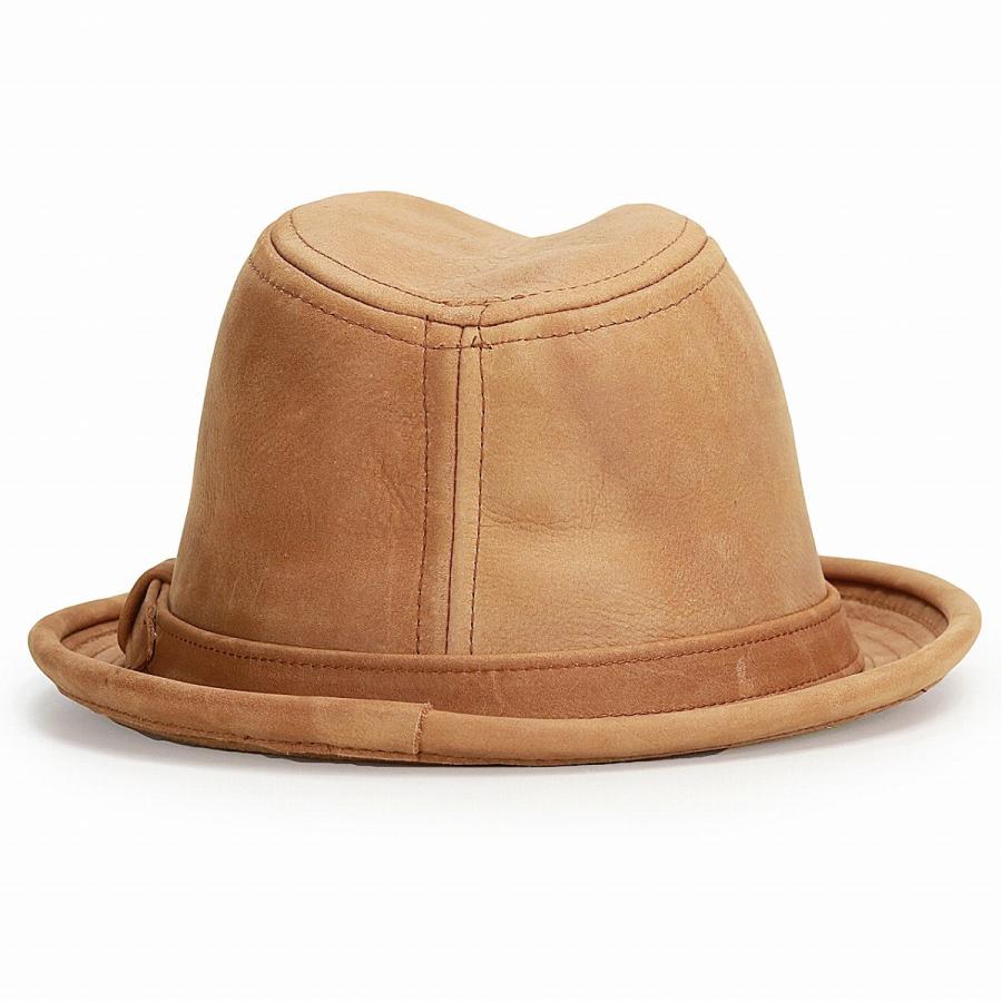 NEW YORK HAT（ニューヨークハット） 帽子 中折れ レザー ヴィンテージ