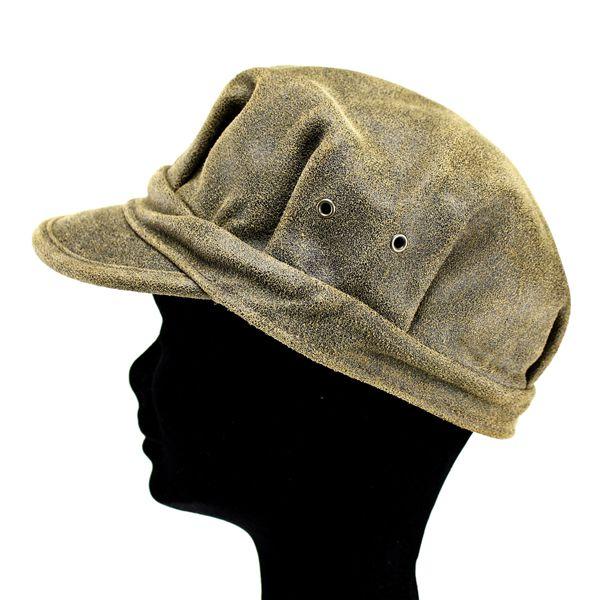 New York Hat ニューヨークハット 帽子 メンズ ワークキャップ レザー アンティークレザー 本革 キャップ レディース ブラウン Antique Leather Engineer 9324｜elehelm-hatstore｜04