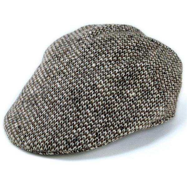 ニューヨークハット ウールハンチング 茶 千鳥柄 メンズ 帽子 New York Hat ハンチング帽 ブラウン 9502｜elehelm-hatstore