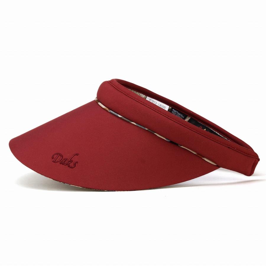 DAKS サンバイザー レディース UVカット 日よけ 撥水加工 ダックス