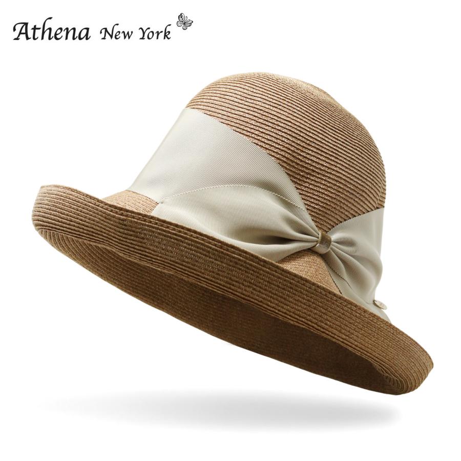 【新品・未使用品】♡AthenaNewYork Risako リボンハット♡ Athena New York（アシーナニューヨーク） Risako リサコ 75mm 幅広