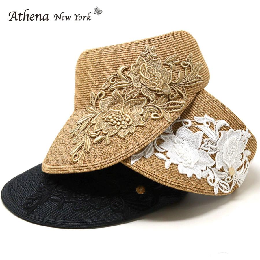 未使用　Athena New York Amelia Visor　サンバイザー Athena New York（アシーナニューヨーク） Amelia Visor フラワー