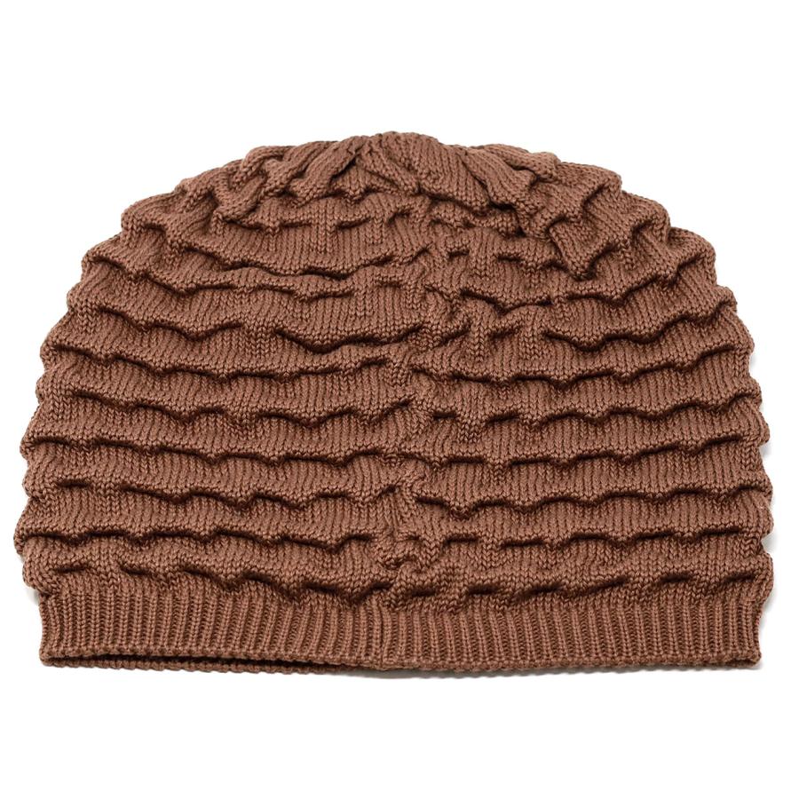 レディース サマーニット ミセス サマーワッチ 波 ニット帽 薄毛