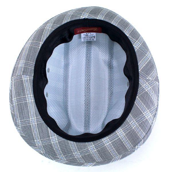Borsalino（ボルサリーノ） ハット メンズ チェック柄 ライナー型 帽子