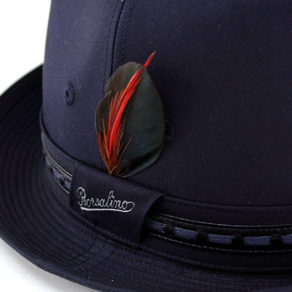 Borsalino ボルサリーノ ハット 帽子 メンズ コットン 中折れ