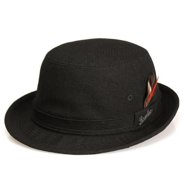 帽子 メンズ ハット ボルサリーノ ハット リネトロンミックス ブラック bs452-011 黒｜elehelm-hatstore