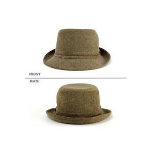 帽子 メンズ ハット ボルサリーノ アルペン型ハット スウェード風高級ベビー素材 ライトブラウン 中茶 :b5276-062:ELEHELM